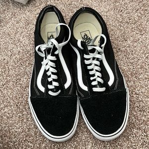 Mens Vans Old Skool shoes - black - size 13